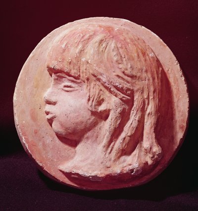 Medallion-Porträt von Claude Renoir (1901-81) von Pierre Auguste Renoir